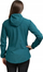 Софтшел јакна за жени Mountain Equipment Echo Hooded, со капуљача, отпорна на ветер, зелена боја петрол