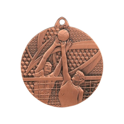 Medalje volejbolli Tryumf MMC7650, çelik, 50mm, ngjyrë bronzi