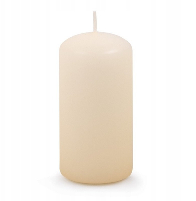 Декоративна свеќа Donau Home Pillar, 1 парче, бела