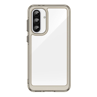 Kapotë Outer Space për Samsung Galaxy A36, plastike, e tejdukshme, me kornizë të zezë