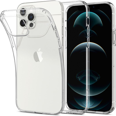 Mbrojtëse për celular iPhone 12/Pro Spigen Liquid Crystal, transparente