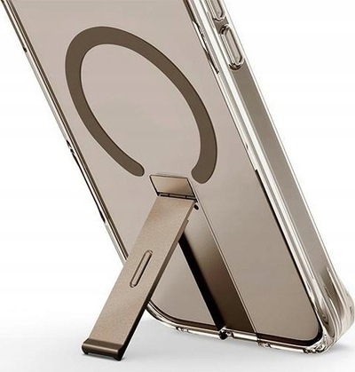 Mbrojtëse telefoni Uniq Eleva për iPhone 16 Pro 6.3", me suport vertikal, MagSafe, gold