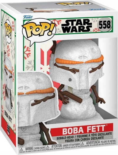 Figurinë Funko POP Star Wars Holiday Boba Fett Snowman, koleksion, vinil