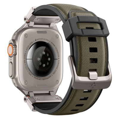 Паметна нараквица Spigen DuraPro Armor, Apple Watch 49/46/45/44/42 mm, најлон и TPU, темно зелена