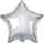 Balonë folie Godan Star Beauty and Charm, 36 cm, argjendtë