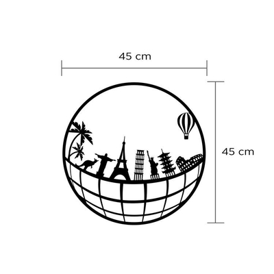 Dekor metalik Decortie Travel, (45 x 45cm)