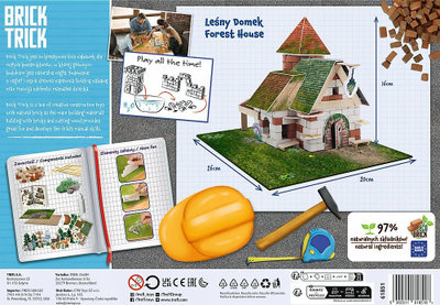 Set ndërtimi Brick Trick Forest House, tulla të vërteta, për kalamaj