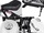 Motor elektrik për fëmijë Chopper, 24V, drita LED, i bardhë