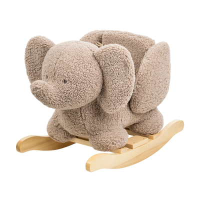Karrige lëkundëse Nattou Elephant Teddy, taupe