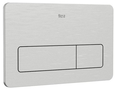 Buton shkarkimi Roca Duplo One PL3, funksion dyfishtë, inox, anti vandal