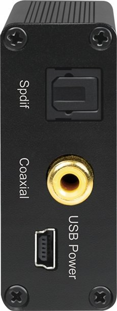 Konvertues audio LogiLink CA0101, Coaxial Toslink në analog L R, i zi
