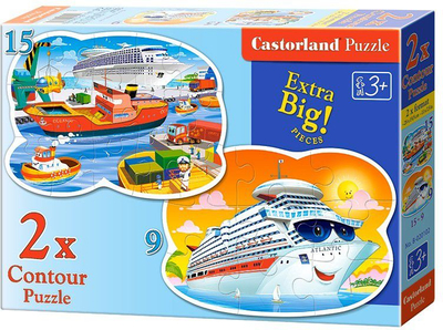 Puzzle Contour “Aventurat në Det” – 2 Puzzle, 19 Copë