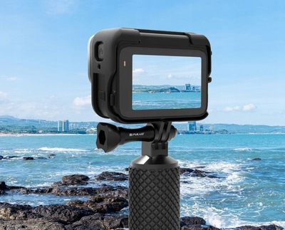 Kornizë kamerë PULUZ PU962B për Insta360 Ace Pro, me cold shoe, montim GoPro, ngjyrë e zezë