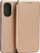 Kapak telefoni Beline Book Magnetic për Moto G82 5G, lëkurë sintetike, me magnet, ngjyrë gold