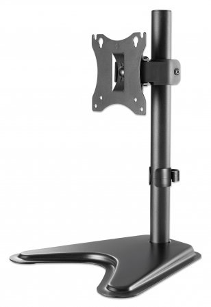 Mbajtëse tavoline Manhattan Desk Mount, për monitor dhe TV 10" 27", VESA 75x75 100x100, e zezë