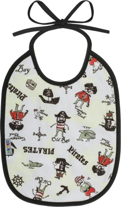 Пешкирче за бебиња Akuku Cotton Tie Bib, памук, водоотпорно, повеќебојно
