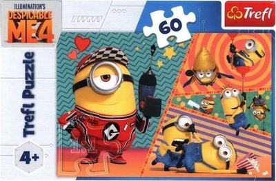 Puzzle Trefl Happy Minions, 60 copa, shumëngjyrëshe