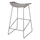 Stol metalik me ulëse PP 47×47×83 cm (HM8450.10), gri