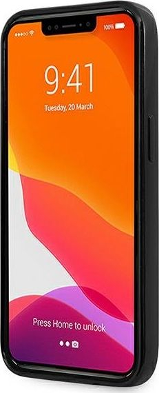 Mbulesë telefoni U.S. Polo Assn Horses për iPhone 13 6.1\", hardcase TPU, e zezë