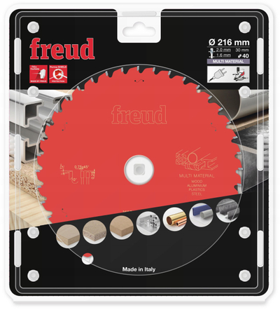 Disk sharrë Freud LP91M, 216mm, 40 dhëmbë, 30mm