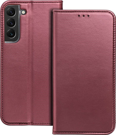 Këllëf libër Magneto Smart për Samsung Galaxy A05, me magnet, me mbajtëse, burgundy metalik
