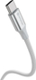 Kабел USB Swissten Textile II, USB во USB-C, 1.5m, 60W, бел