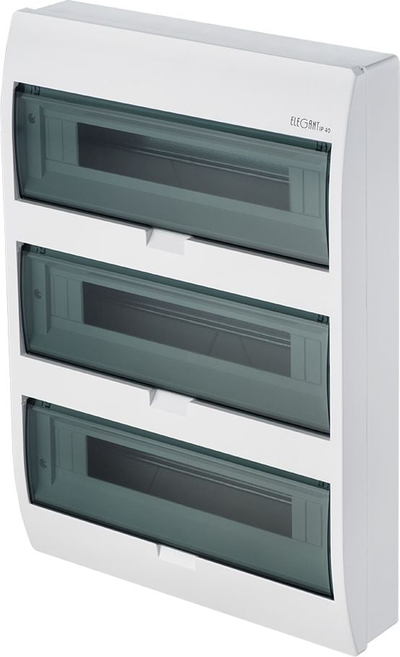 Kuti shpërndarëse modulare Elektro-Plast RN-nt 3/54 Elegant, 3 x 18 module, IP40, e bardhë