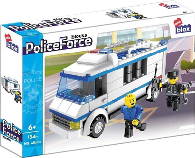 Set ndërtimi Alleblox Police, 134 copa, blloqe ndërtimi, shumëngjyrëshe