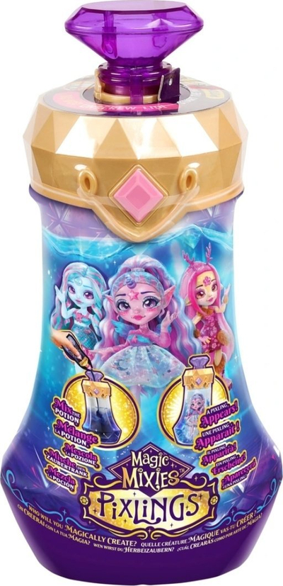 Kukull Magic Mixies Pixlings Deerlee, 6.5", me shishe potion, shumëngjyrëshe