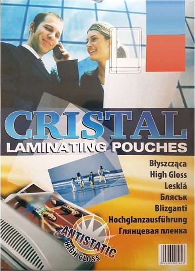 Fletë laminimi ARGO Cristal, 60x95mm, 150 mikron, transparente