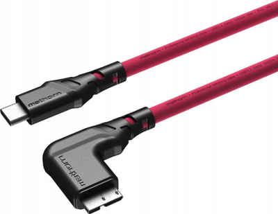 Kабел за тетеринг Mathorn MTC-531M, USB C во Micro USB B, 5m, магента