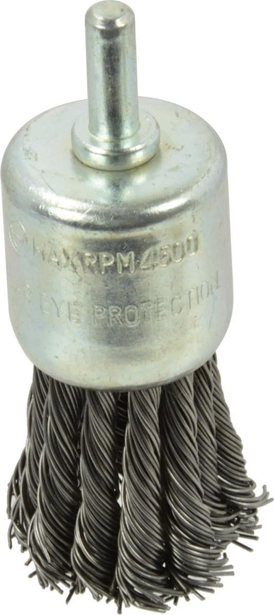 Четка со жичена чаша GEKO, 28mm, брановидна жица 0.5mm, вратило 6mm