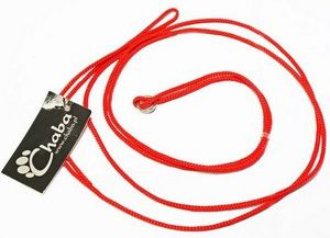 Zinxhir prezantimi për qen Chaba Ringówka, 2.5mm, i kuq