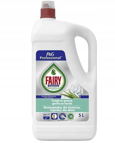 Lëng enësh Fairy Professional Sensitive, 5L, për duar të ndjeshme