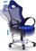 Karrige pune ICHAIR Office, ergonomike, me ngritje lartësie, blu e errët