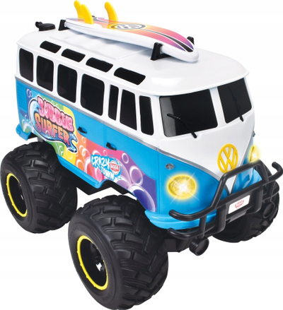 Autobus lodër me telekomandë Dickie Toys RC Volkswagen T1 Bubble Bus, bën flluska, 2.4 GHz, me bojëra plot
