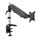 Mbajtëse tavoline për monitor Techly, 15-27", 360mm, e zezë