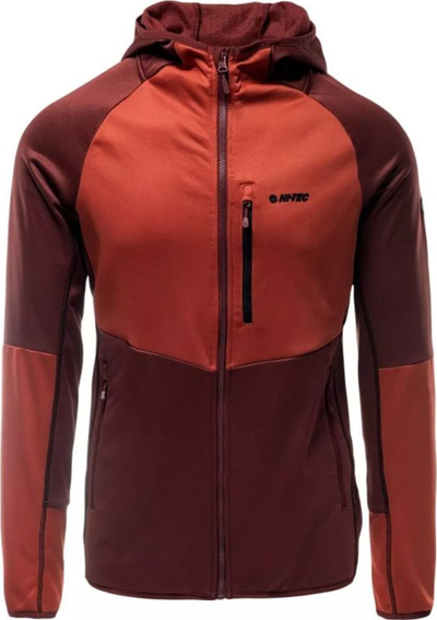 Bluzë sport Hi-tec Camil M, 100% poliester, me mëngë t'gjatë, gri