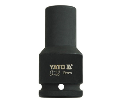 Prizë me ndikim Yato Hex, 3/4", 19 mm, e zezë
