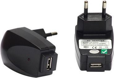 Karikues rrjeti Xrec 220V me USB, 5V 1A, i bardhë