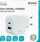 Karikues muri DELTACO USBC-AC149, 20W, USB-C PD edhe USB-A, i bardhë