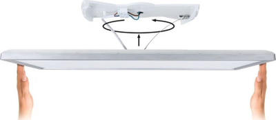 Panel tavanor LED Paulmann Atria Shine, 16W, 29cm, pamje druri