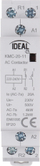 Kontaktor modular Ideal KMC-20-11, 20A, 230V AC, i bardhë