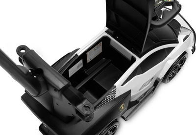Makinë lodër Toyz Lamborghini Essenza Ride On, për fëmijë 12-36 muaj, dorezë prindi, e bardhë