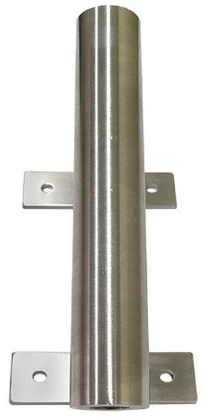 Mbajtëse flamuri inox, diametër 34 mm, 25 cm, ngjyrë argjendi