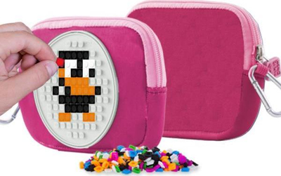 Çantë kozmetike Cass Film Zipper Pouch Purple Glow Panel, me zinxhir, panel ndriçues, vjollcë