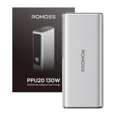 Power bank Romoss PPU20, 20000mAh, 130W, argjendtë