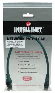 Kabllo rrjeti Intellinet Cat6 UTP, 0.3 m, snagless, jeshil