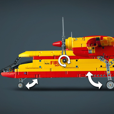 Lodër me lego LEGO Technic 42152 Firefighting Aircraft, aeroplan zjarrfikës, për kalama 10+, shumëngjyrësh