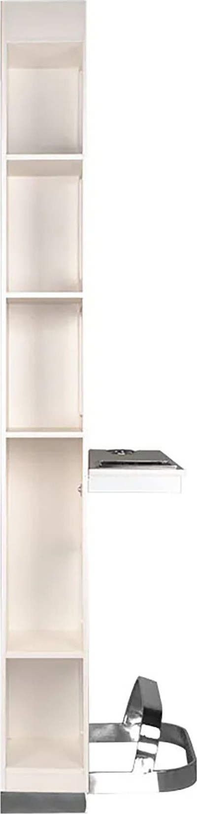 Фризерска конзола Gabbiano B058 Pearl, интегрирано огледало, модерен дизајн, бисерно бела